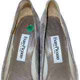 Evan-Picone Women’s Gray Suede Classic Pointed-Toe Mid-Heel Pumps Size 10N