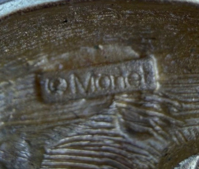 Monet Gold Tone Womens Metal Clip-On Earrings Round Dome Abstract Design