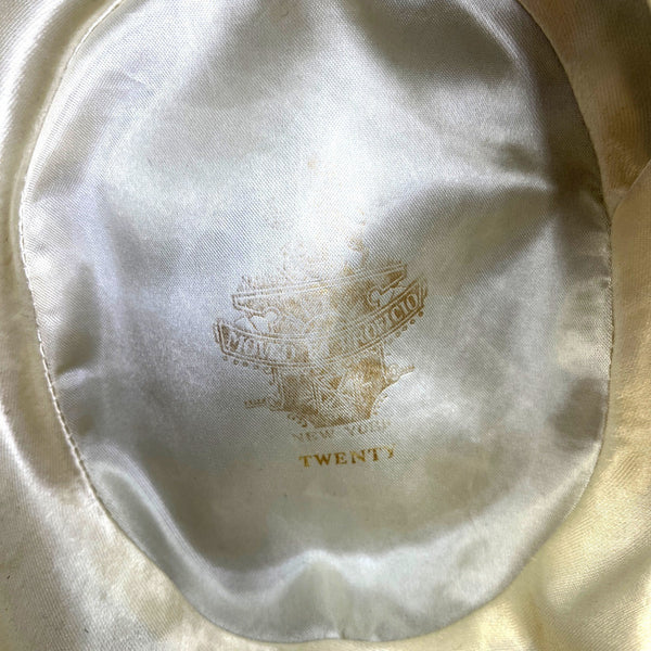 Vintage Raleigh Haberdasher Washington Men's Black Bowler Hat Sz 7 1/8