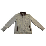 ONeill Mens Beige Cotton Jacket Corduroy Collar Sherpa Lined Standard Fit Size S