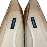 Nine West Women’s Dark Brown Speakup2 Woven Ballet Flats Size 8M