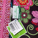 Vera Bradley Women’s Brown & Pink Mod Floral Quilted Fabric  Paperback Cover