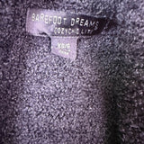 Barefoot Dreams Womens Gray Open Front Long Sleeve Knit Cardigan Size XS