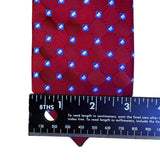 Jos A Bank Mens Red Silk Geometric Tie Executive Collection Blue Pattern