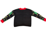 Celebrate Together Womens Black Festive Flamingo Holiday Sweater Size XXL