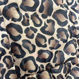Babies Rus Toddler Girls Leopard Print Puffer Coat With Faux Fur Hood Sz 24M/2T