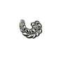 Monet Silver Tone Feather Brooch Pin Vintage Swirl Classic Costume
