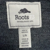 Roots73 Mens Charcoal Gray Zip-Up Hoodie Size L