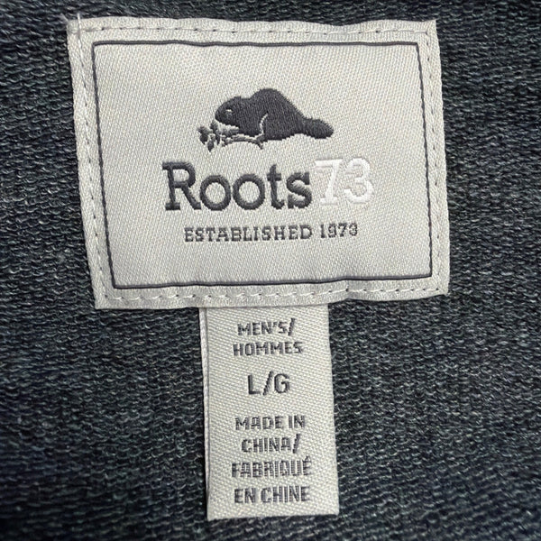 Roots73 Mens Charcoal Gray Zip-Up Hoodie Size L