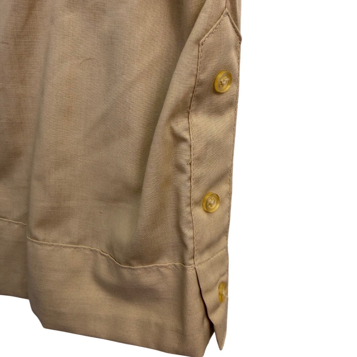 The Havanera Co Mens Beige Guayabera Shirt With Embroidery Size XL
