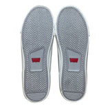 Levis Men’s Gray Faux Leather Lace-Up Casual Flat Vince Sneakers Size 12