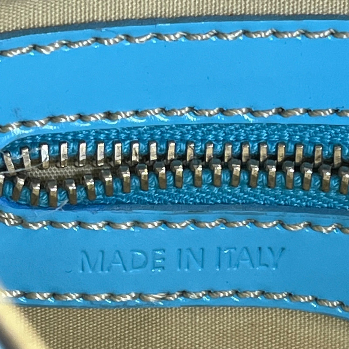 Tod’s Black & Blue Nylon Leather Trim With Silver Turn Lock Crossbody Bag