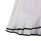 White House Black Market Womens White Black Sleeveless Flare Dress Size 6