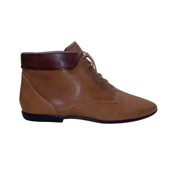 Hunt Club Women’s Brown Leather Lace-Up Kerry Ankle Booties Size 11M