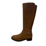 Blondo Womens Brown Suede Waterproof Knee-High Riding Boots Stylish 8.5M