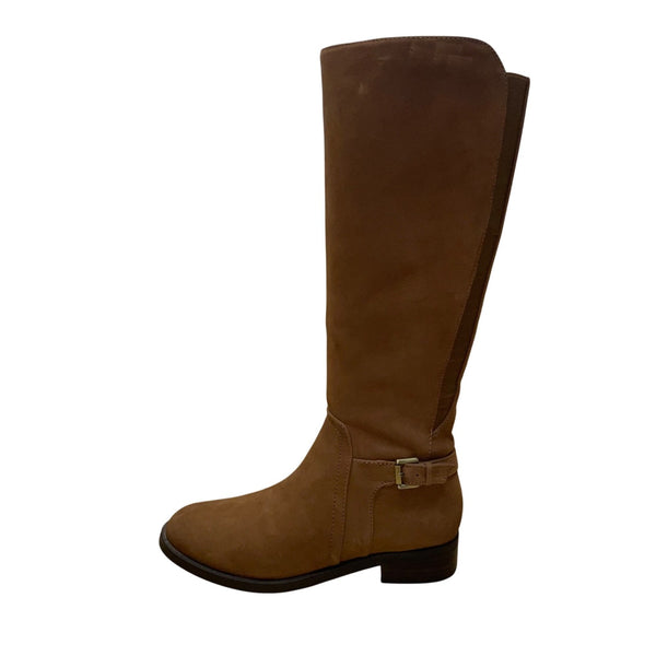 Blondo Womens Brown Suede Waterproof Knee-High Riding Boots Stylish 8.5M