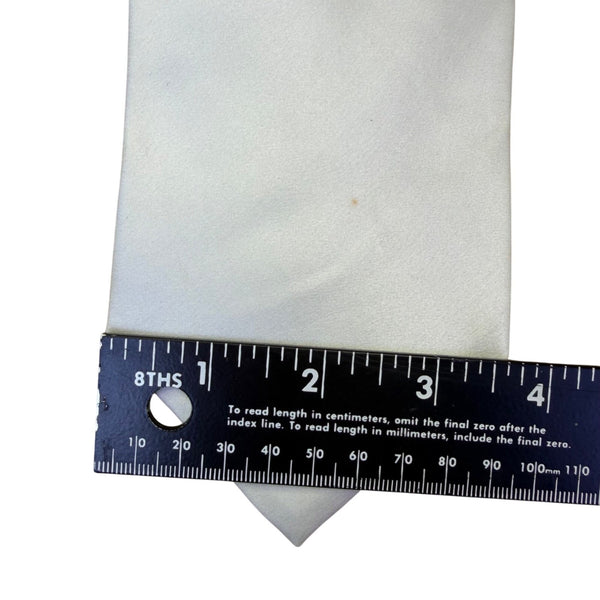 Jonathan Wachtel Mens White 100% Silk Necktie Elegant Formal Wear Accessory