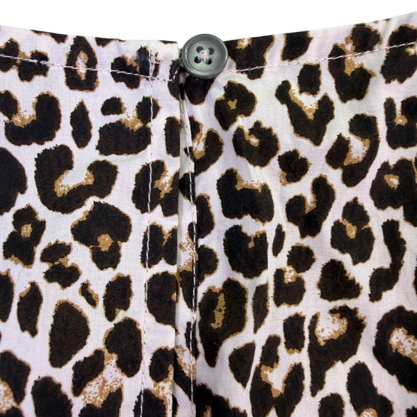 J.Crew Womens Animal Print Cotton Top  Sleeveless Fitted Waist Lightweight Sz XS