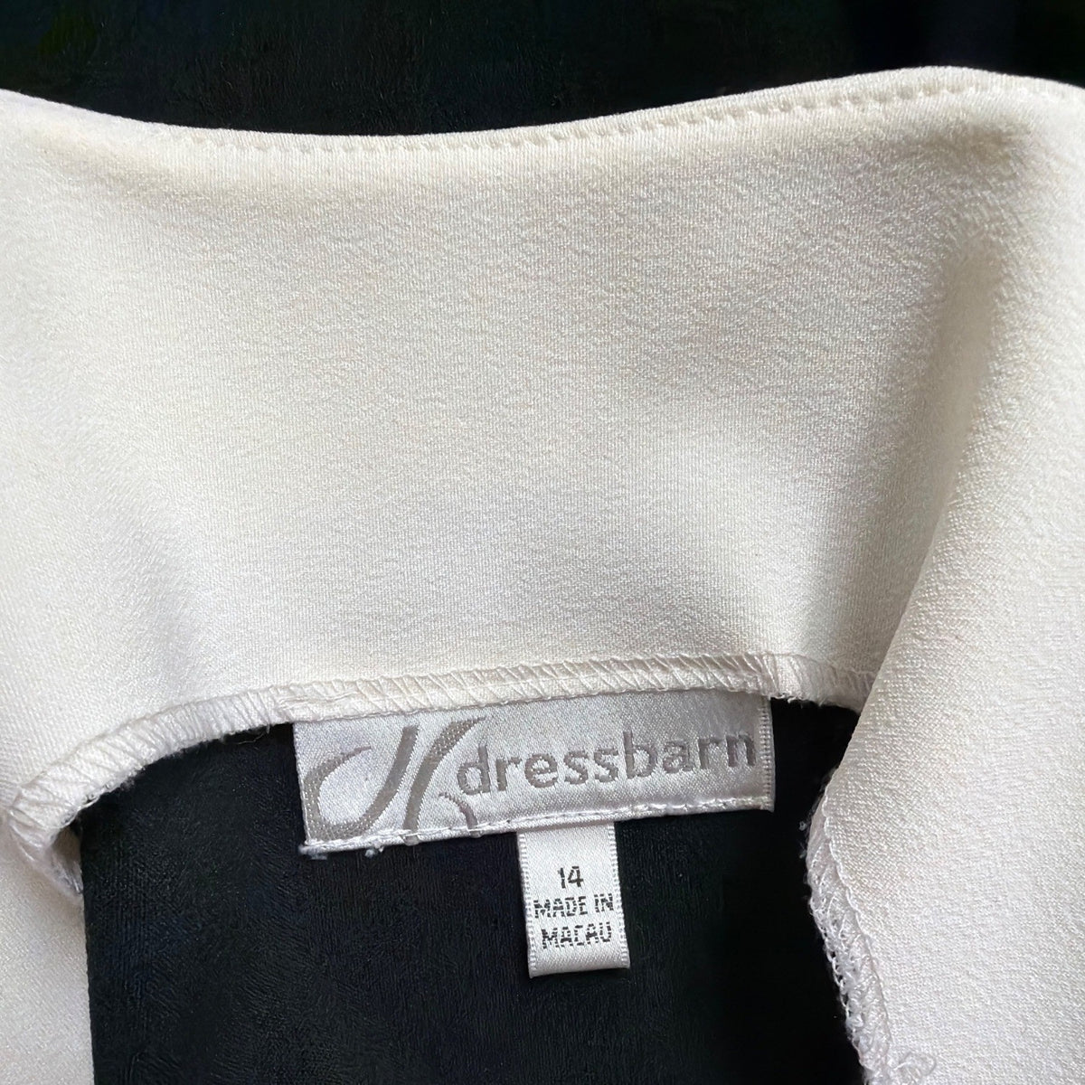 Dressbarn Womens Black & White Sleeveless Button-Shoulder Top Size 14