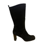 Stuart Weitzman Women’s Black Suede Knee-High Heeled Square Toe Boots Size 8.5M