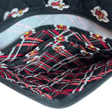 Vera Bradley Women’s Black Floral Hanging Organizer With Clear Pockets Sz M