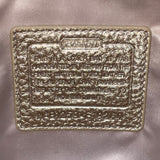 Coach Women’s Gold Signature Jacquard Leather Trim Adjustable Strap Shoulder Bag