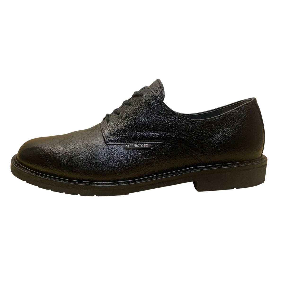Mephisto Men’s Black Leather Comfort Lace-Up Derby Shoes Size 11
