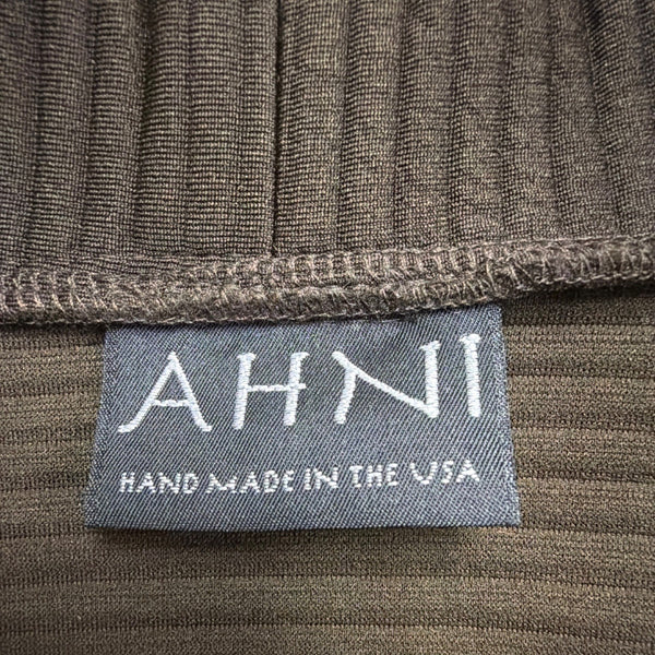 Ahni Womens Brown Ribbed Open Front Cardigan Size 1