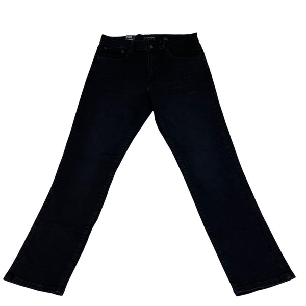 Lucky Brand Mens 412 Athletic Slim Jeans Black Mid Rise Stretch Sz 34x32 - New