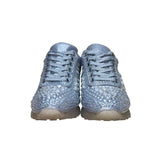 Steve Madden Women’s Silver Sparkle Rhinestone Embellished Carissa Sneakers 7.5M