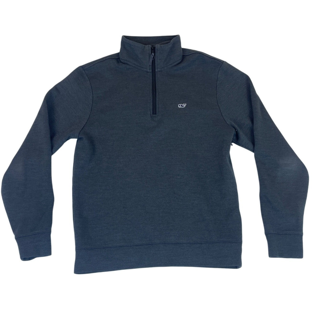 Vineyard Vines Mens Blue Cotton/Polyester 1/4 Zip Pullover Sweatshirt Size