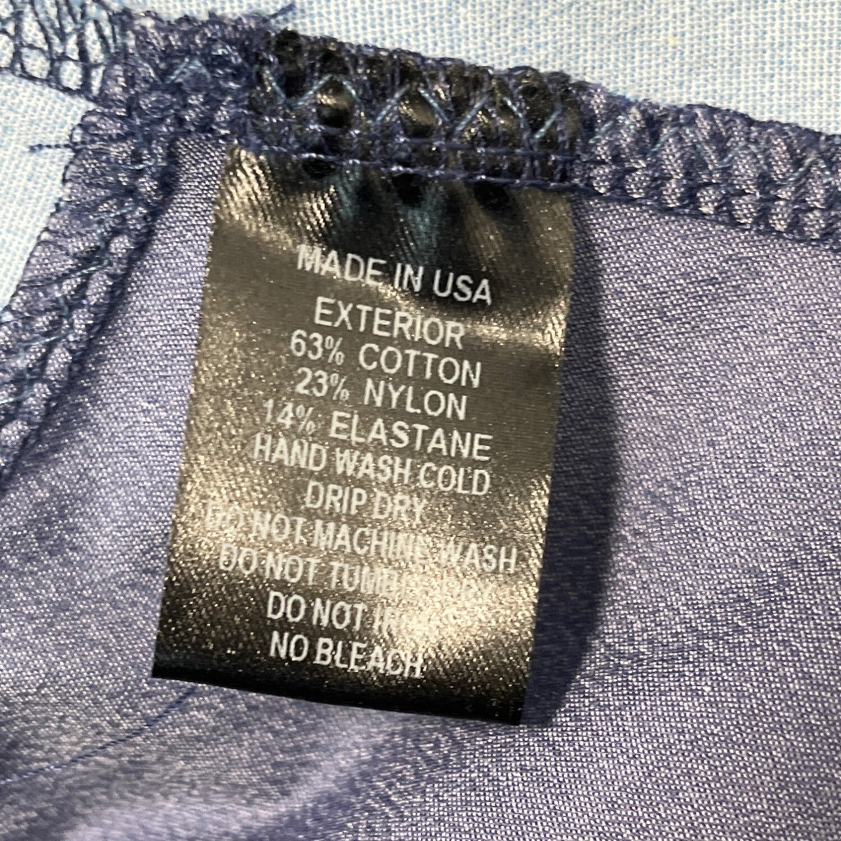 Lisa Marie Fernandez Women's Blue and Gray Zip Up Bodysuit Sz 11 (EU 45)