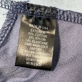 Lisa Marie Fernandez Women's Blue and Gray Zip Up Bodysuit Sz 11 (EU 45)