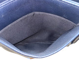 Women’s Navy Blue Faux Leather With Adjustable Strap & Rear Pocket Crossbody Bag