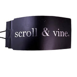 Scroll & Vine Womens Silver Tone Mixed Metal Circular Pendant Necklace