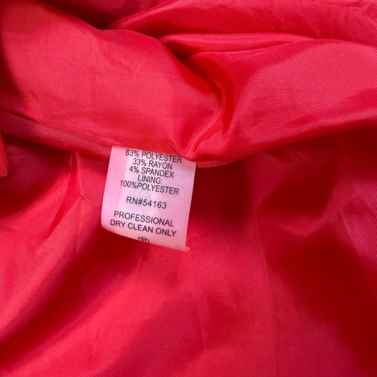 Calvin Klein Womens Red Polyester Blend Sleeveless A-Line Dress Size 4