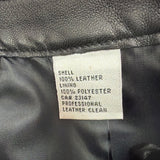 Talbots Womens Black Leather Pencil Skirt Petite Fully Lined Clean Classic Size