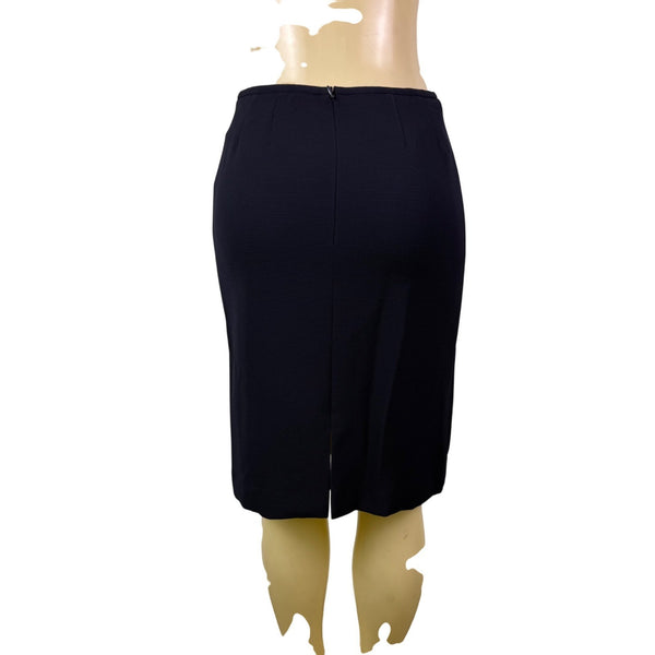 Black Womens Pencil Skirt Lined Slim Fit Size 4