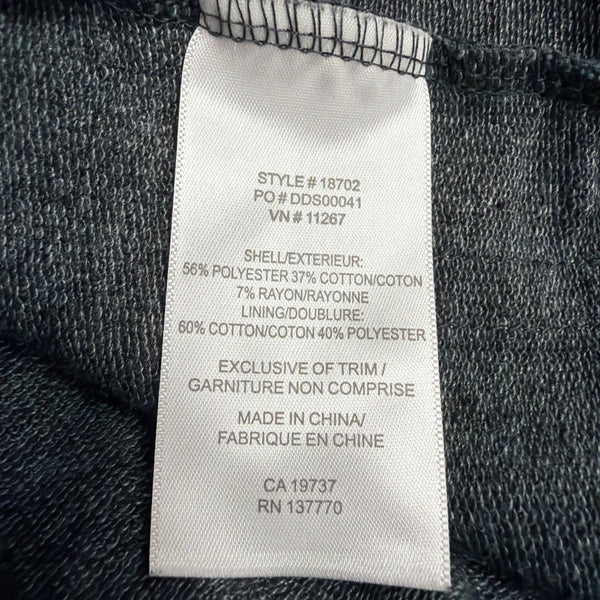 Roots73 Mens Charcoal Gray Zip-Up Hoodie Size L