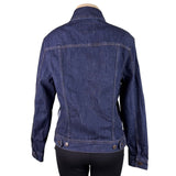 Banana Republic Womens Dark Wash Denim Jacket Casual Button-Up Sz S