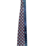 Jos A Bank Mens Red Silk Geometric Patterned Tie Corporate Collection Accessory