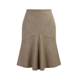 United Colors Of Benetton Women Beige Wool-Blend Flared Skirt Size 38 