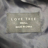 Love Tree Womens Navy Quilted Sleeveless Zip-Up Vest Size S