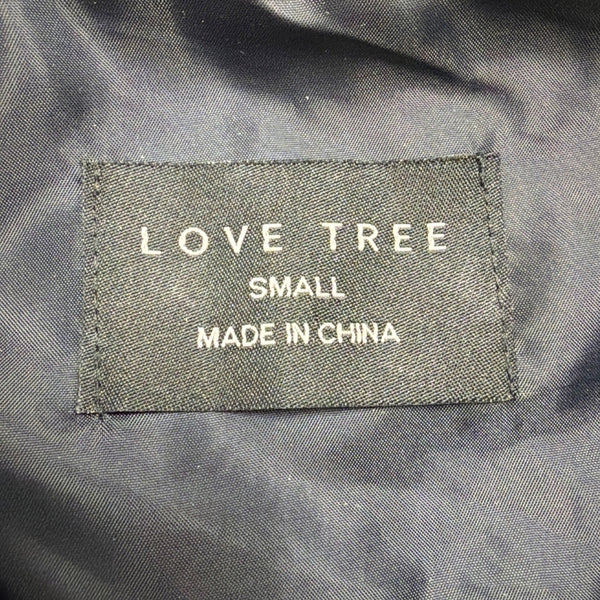 Love Tree Womens Navy Quilted Sleeveless Zip-Up Vest Size S