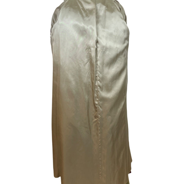 Vintage Women’s Velvet Burgundy & Gold Tone Embroidered Kaftan Dress