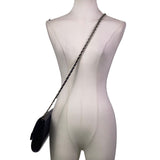Empire-ORR Women’s Black Patent Leather Gold Chain Strap Clutch Bag