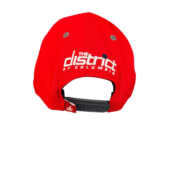 New Era Mens Red Snapback Hat Graphic Adjustable Fit