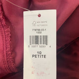GAP Red Velvet Pants Size 10 Petite Made In Indonesia New