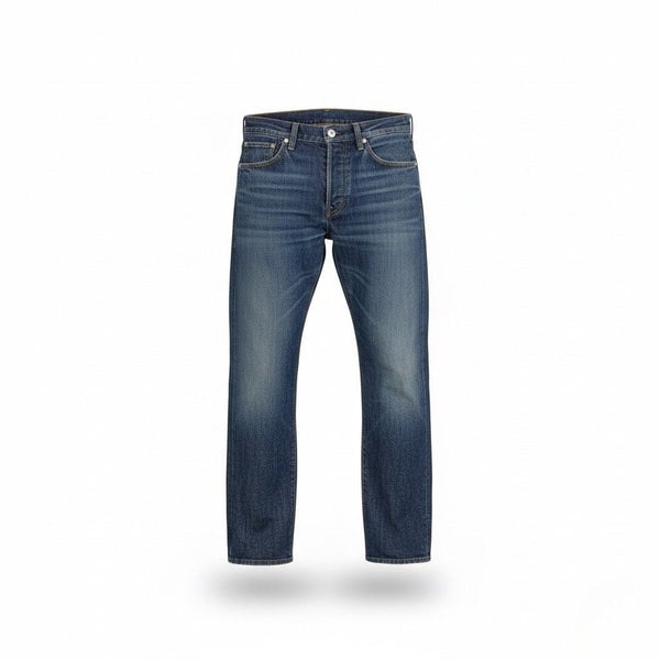 Levis Mens Indigo Cotton Made & Crafted Ruler Straight Denim Jeans Durable