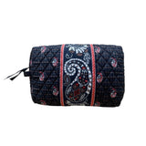Vera Bradley Women’s Brown Quilted Paisley Fabric Carry-On Travel Duffel Bag